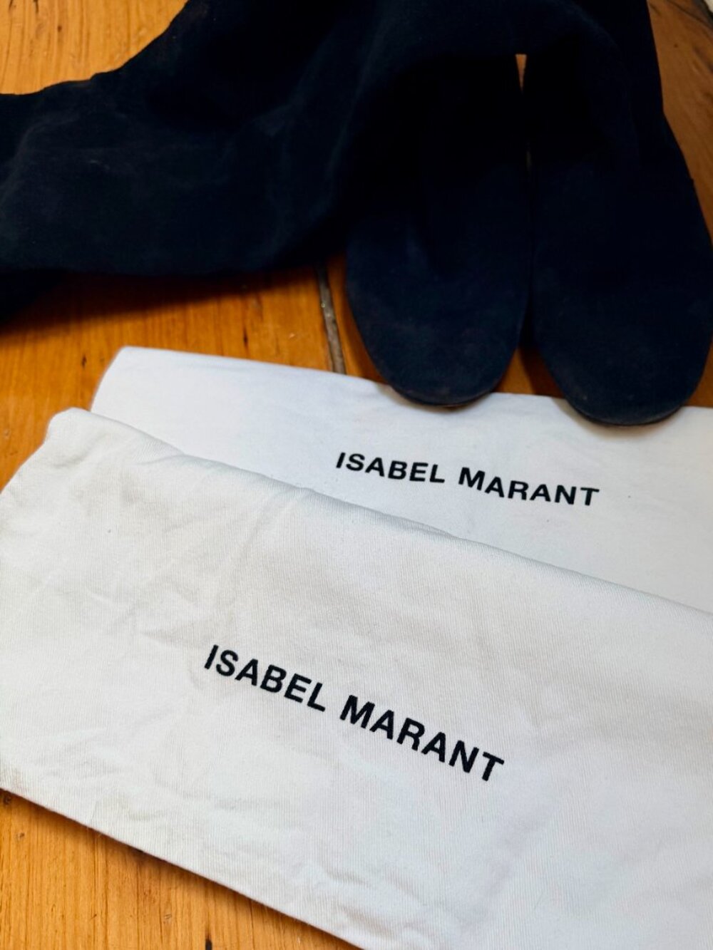 Isabel Marant over-the-knee suede slouch boots - Picture 9 of 10